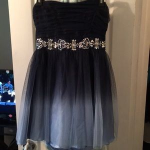 Navy blue fade dress